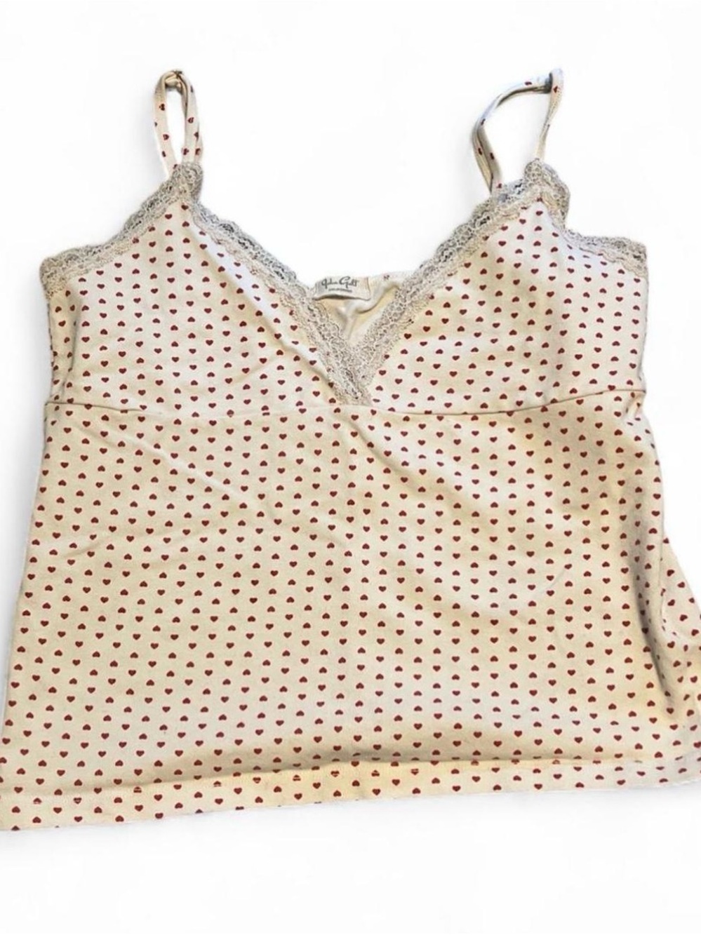 John Galt Heart Lace Tank Top